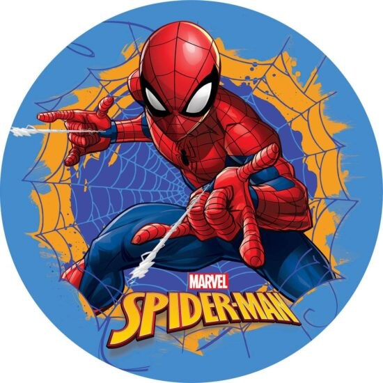Jedlý papír Spiderman v pavučině