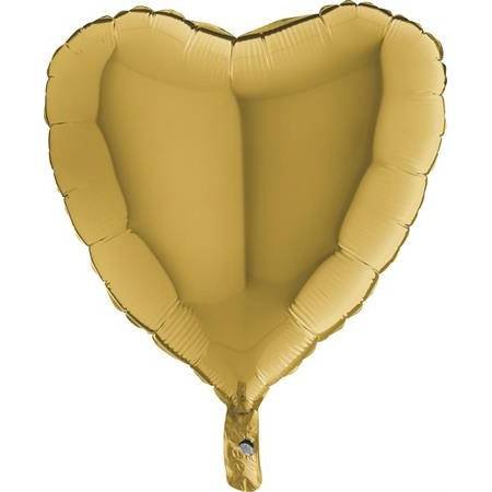 Nafukovací balónek zlaté srdce 46