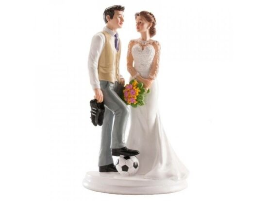 Svatební figurka na dort fotbalista
