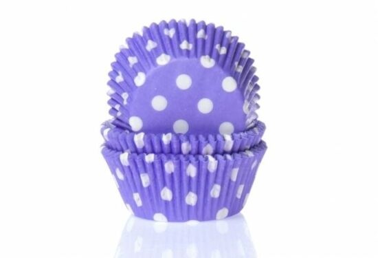 Papírový košíček na muffiny fialový