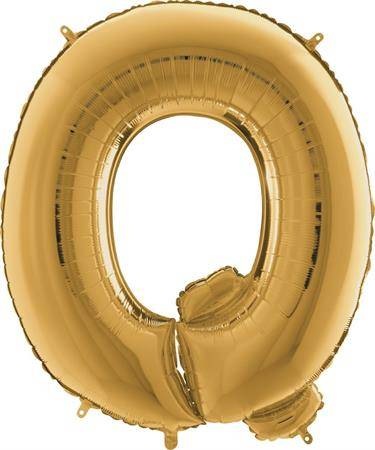 Nafukovací balónek písmeno Q zlaté 102