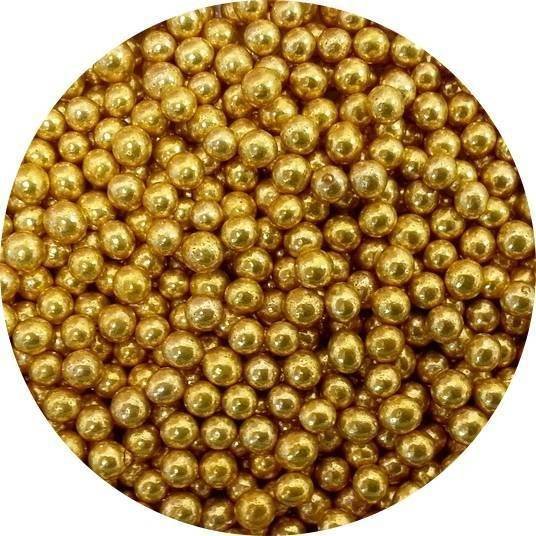 Cukrové perly zlaté malé