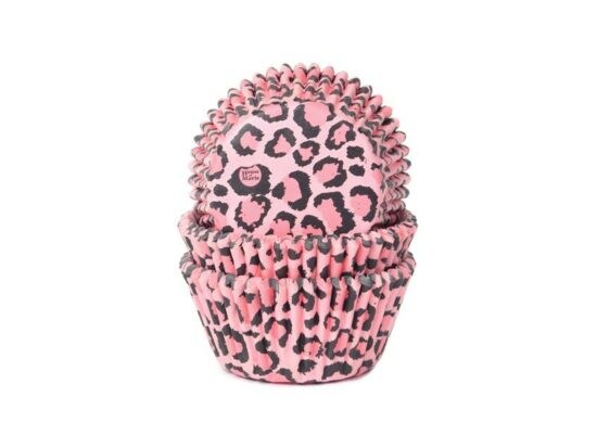 Košíčky na muffiny růžový leopard 50x33 mm