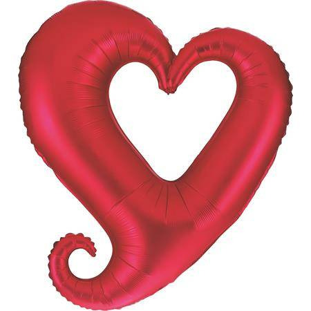 Nafukovací balónek červené srdce 94