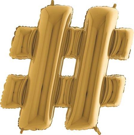 Nafukovací balónek symbol hestage zlaté 102