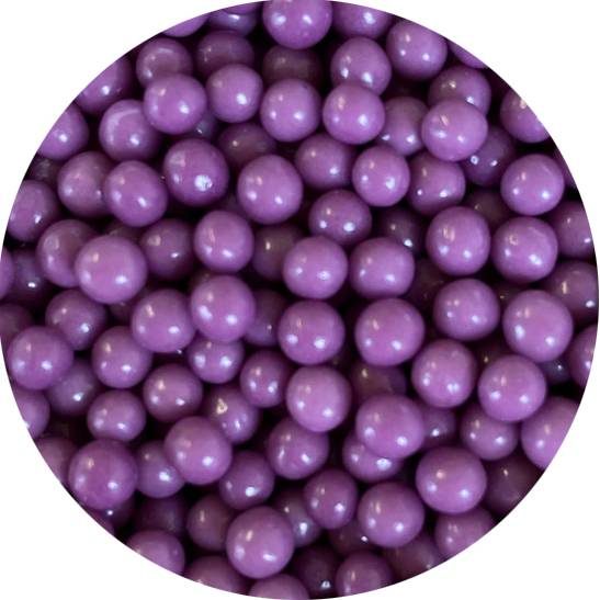 Cukrové perličky 4mm fialové 80g