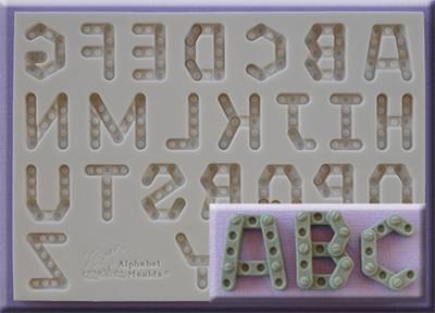 Silikonová formička velká abeceda - stavebnice