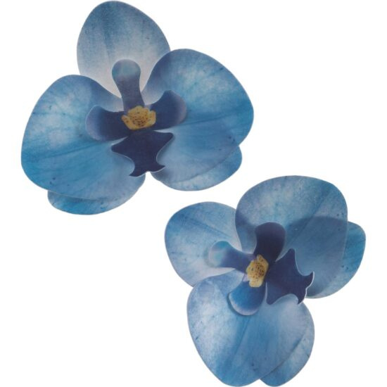 Květy z jedlého papíru orchidej modrá