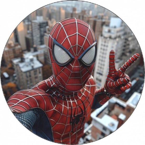 Jedlý papír Spiderman selfie