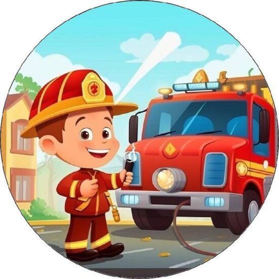 Jedlý papír hasič a hasičský