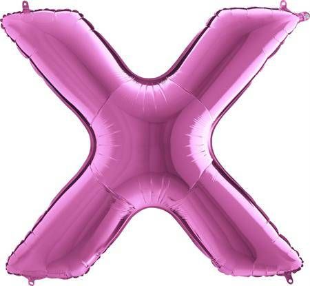 Nafukovací balónek písmeno X růžové 102