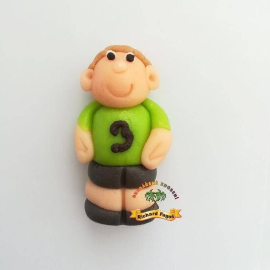 Figurka na dort fotbalista zelený dres 6cm