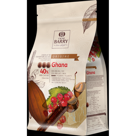 Cacao Barry Origin čokoláda Ghana mléčná