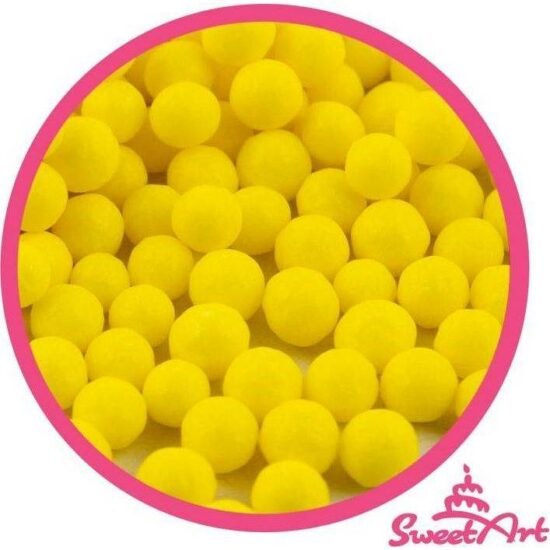 SweetArt cukrové perly žluté 7