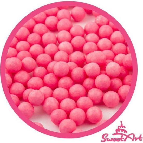SweetArt cukrové perly růžové 7