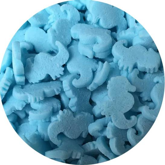 Cukrové zdobení mořský koník modrý