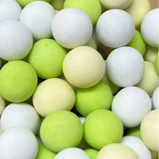 Čokoládové kuličky 70g zeleno bílé