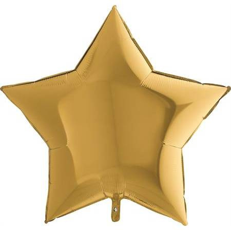 Nafukovací balónek zlatá hvězda 91
