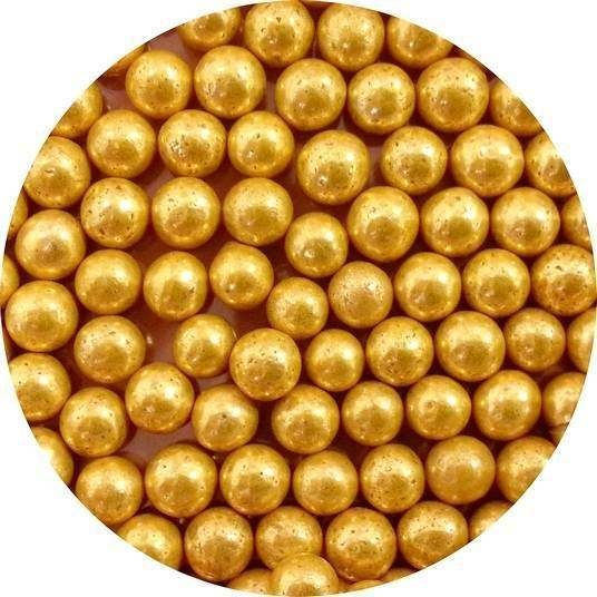 Cukrové perly zlaté velké