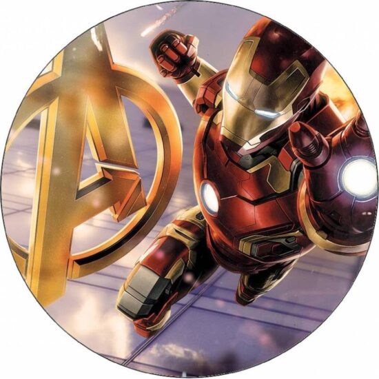 Jedlý papír Avengers Iron Man