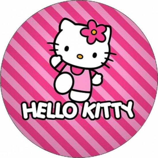 Jedlý papír Hello Kitty v růžovém