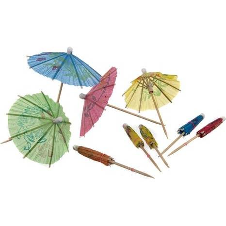 Papírové ozdobné deštníčky 10ks